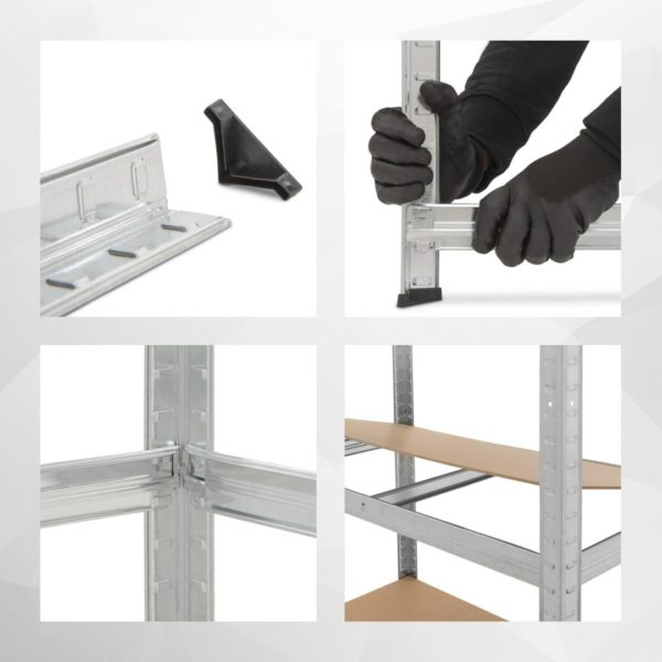 Etagère de stockage - H.180 x L.90 x P.40cm - 875kgs - 5 niveaux – Image 5